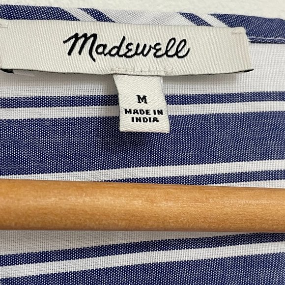 Madewell Peasant Top in Shea Stripe Size Medium - Picture 5 of 10